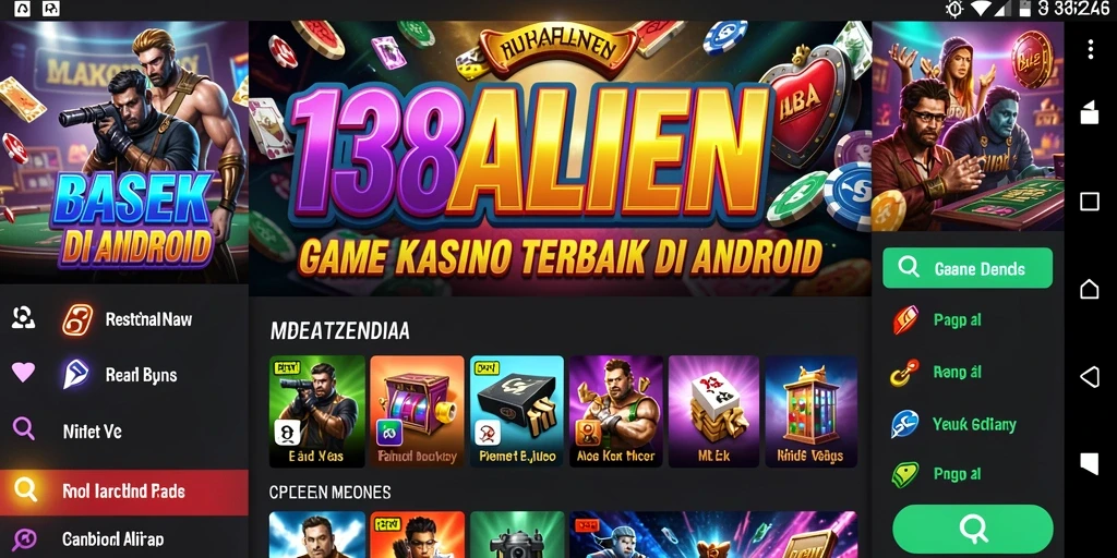 Screenshot gameplay Kasino yang penuh aksi di 138ALIEN.