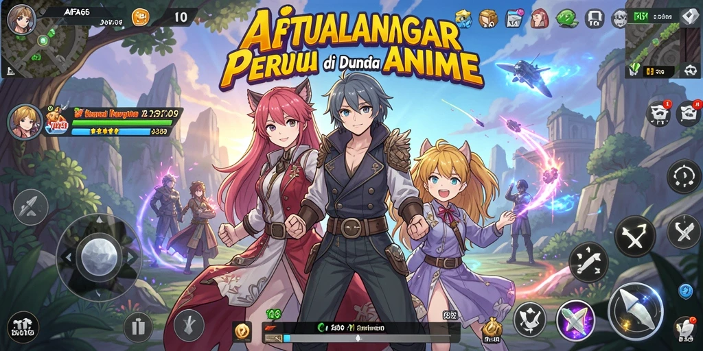 Tampilan epic gameplay AIFA66 dengan karakter anime yang menawan.