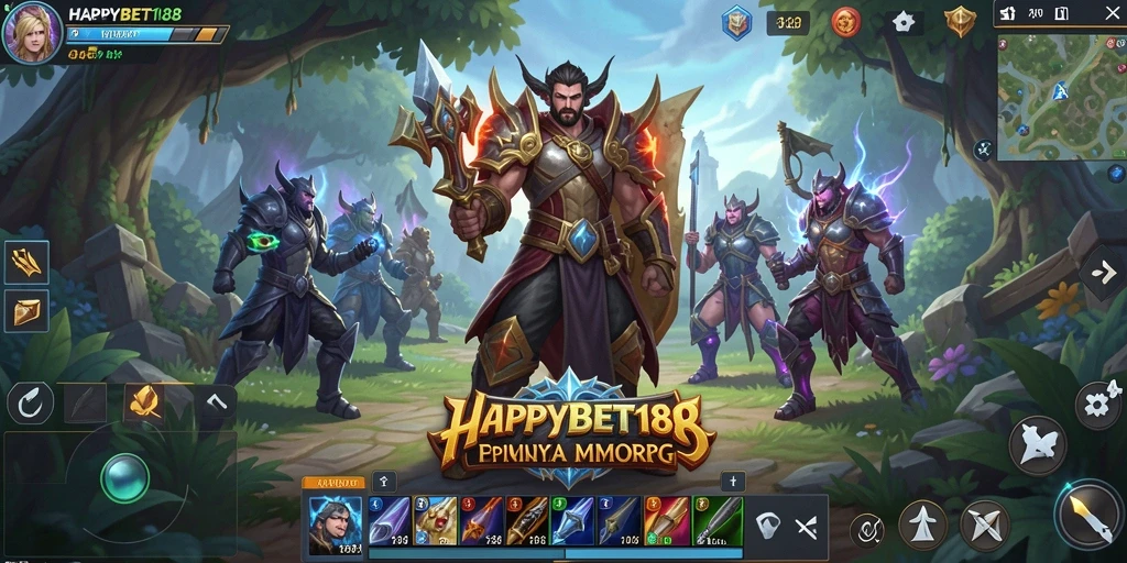 Tampilan menarik dari gameplay <strong>HAPPYBET188</strong> di dunia MMORPG.