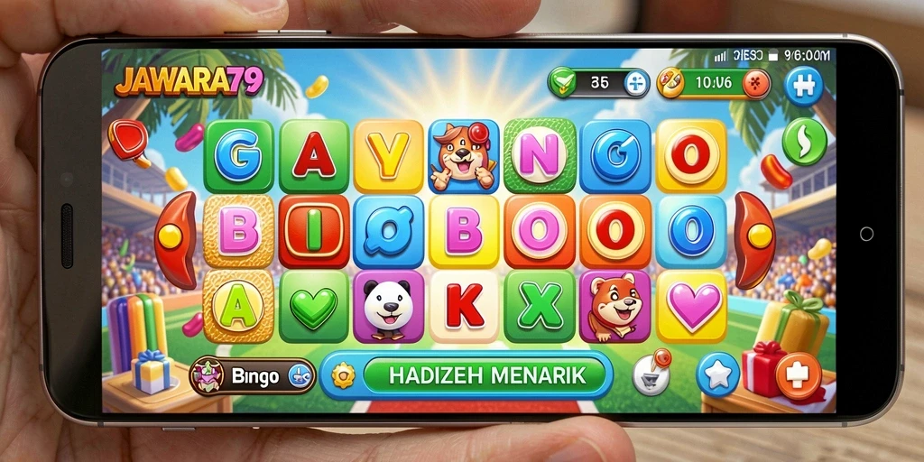 Screenshot gameplay seru dari JAWARA79 menunjukkan suasana Bingo yang menegangkan.