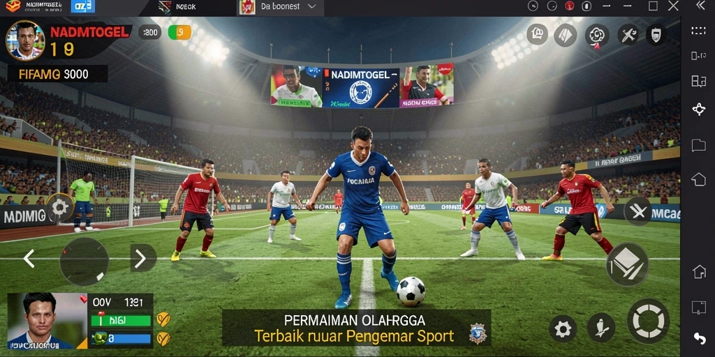 Tangkapan layar gameplay seru NADIMTOGEL dengan elemen olahraga.