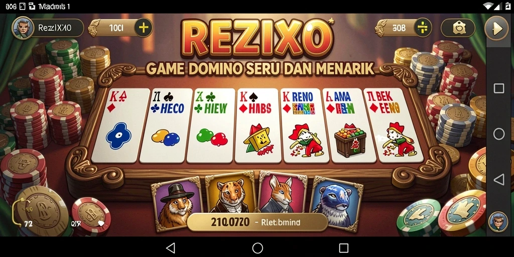 Tangkapan layar gameplay REZIXO yang kaya akan aktivitas seru.