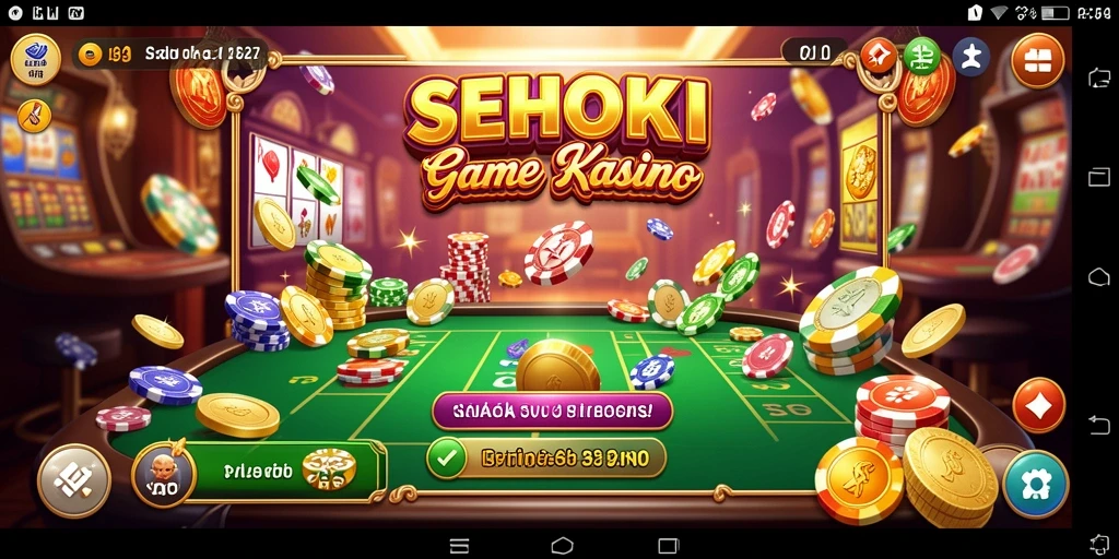 Screenshot gameplay SEHOKI yang menampilkan suasana Kasino yang seru.