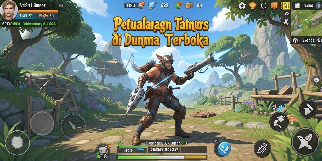Screenshot utama TOTO80 menampilkan gameplay seru dunia terbuka.