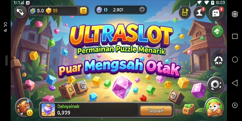Screenshot gameplay ULTRASLOT menampilkan berbagai teka-teki menantang.