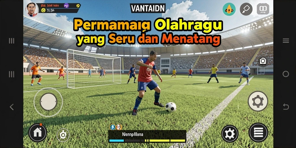 Tangkapan layar VANTAIDN menunjukkan aksi olahraga yang intens dan menantang.